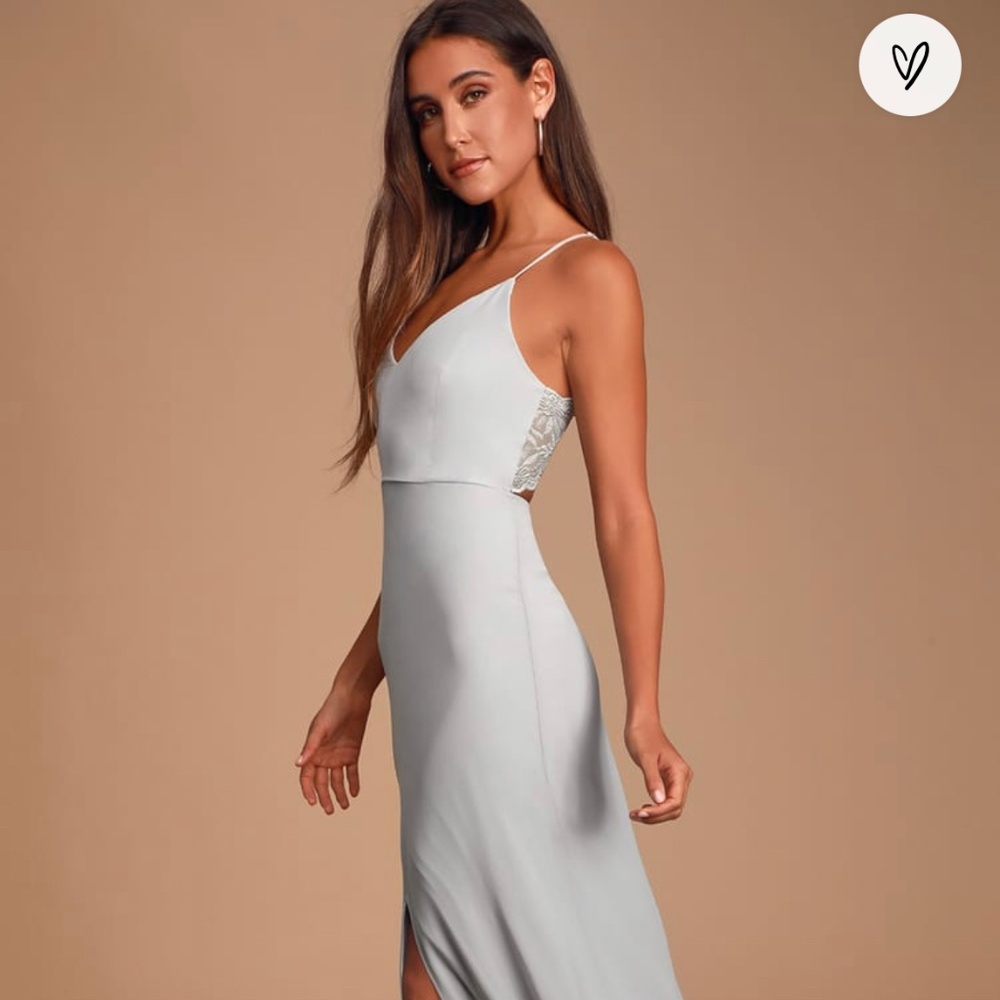 Lulu’s Story of a Starry Night Grey Dress XS